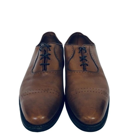 Ballard Leather Oxford Almond Cap Shoe 